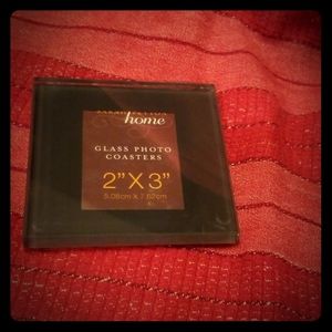 Glass photo coasters (set of 4)